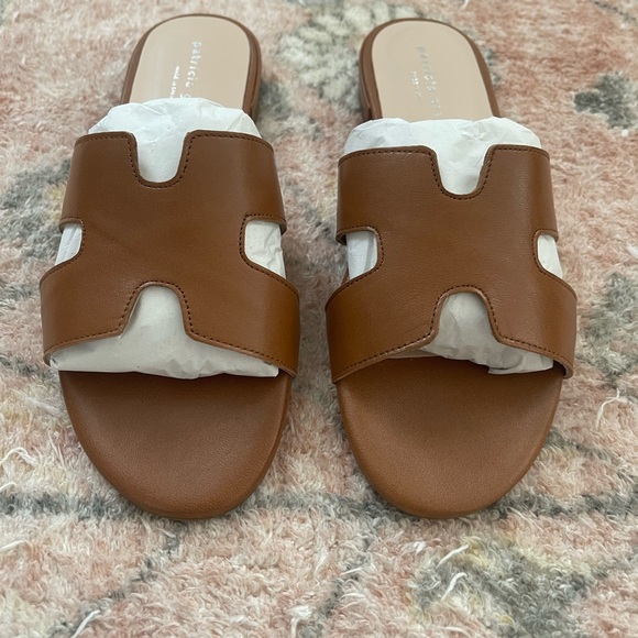 hallie flat sandal - “Luggage Leather” - Picture 5 of 5